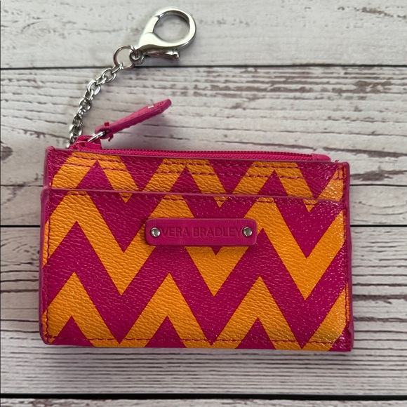 Vera Bradley Zip Coin Pouch ID Holder - Picture 1 of 7